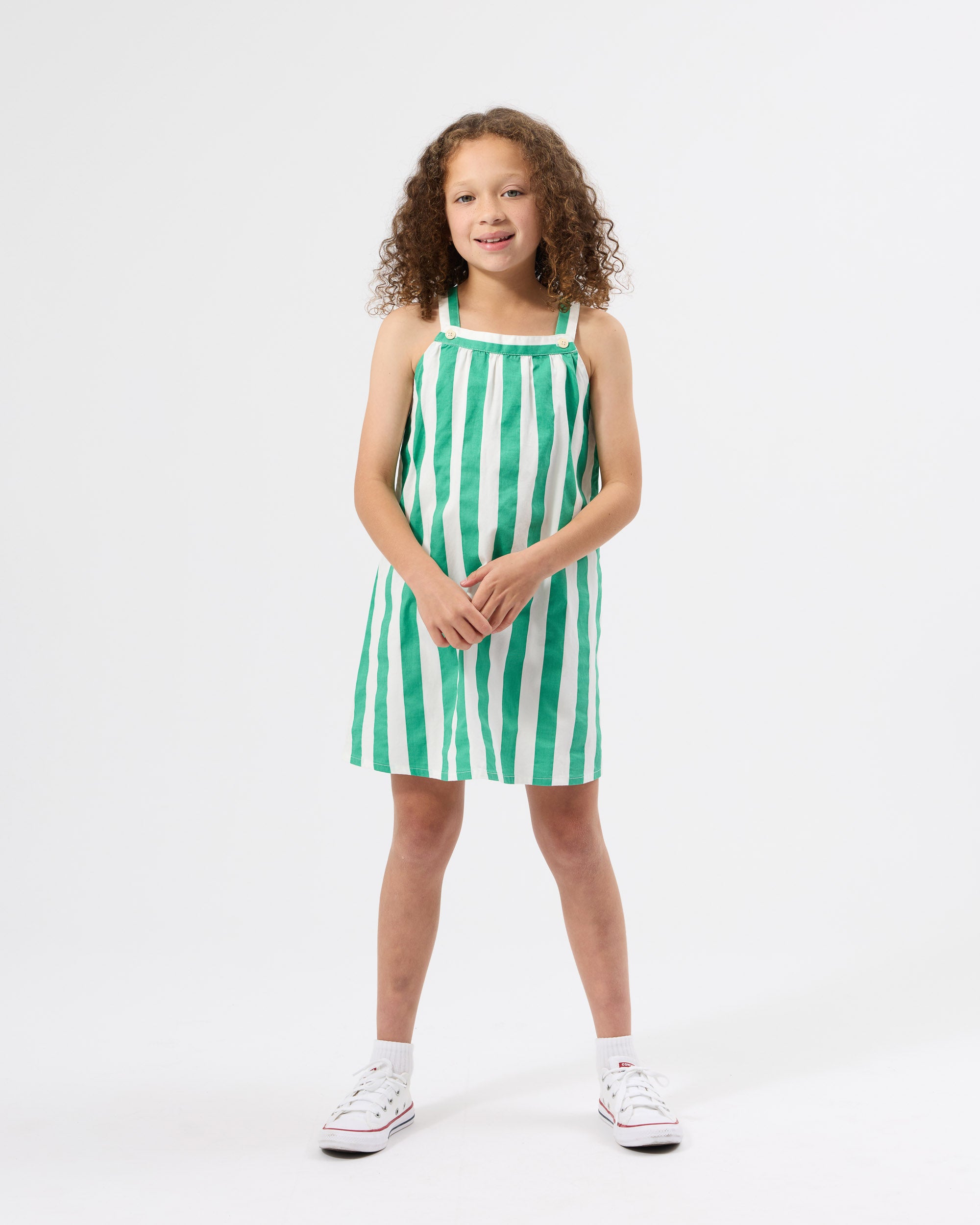 Happy Stripe A-Line Dress