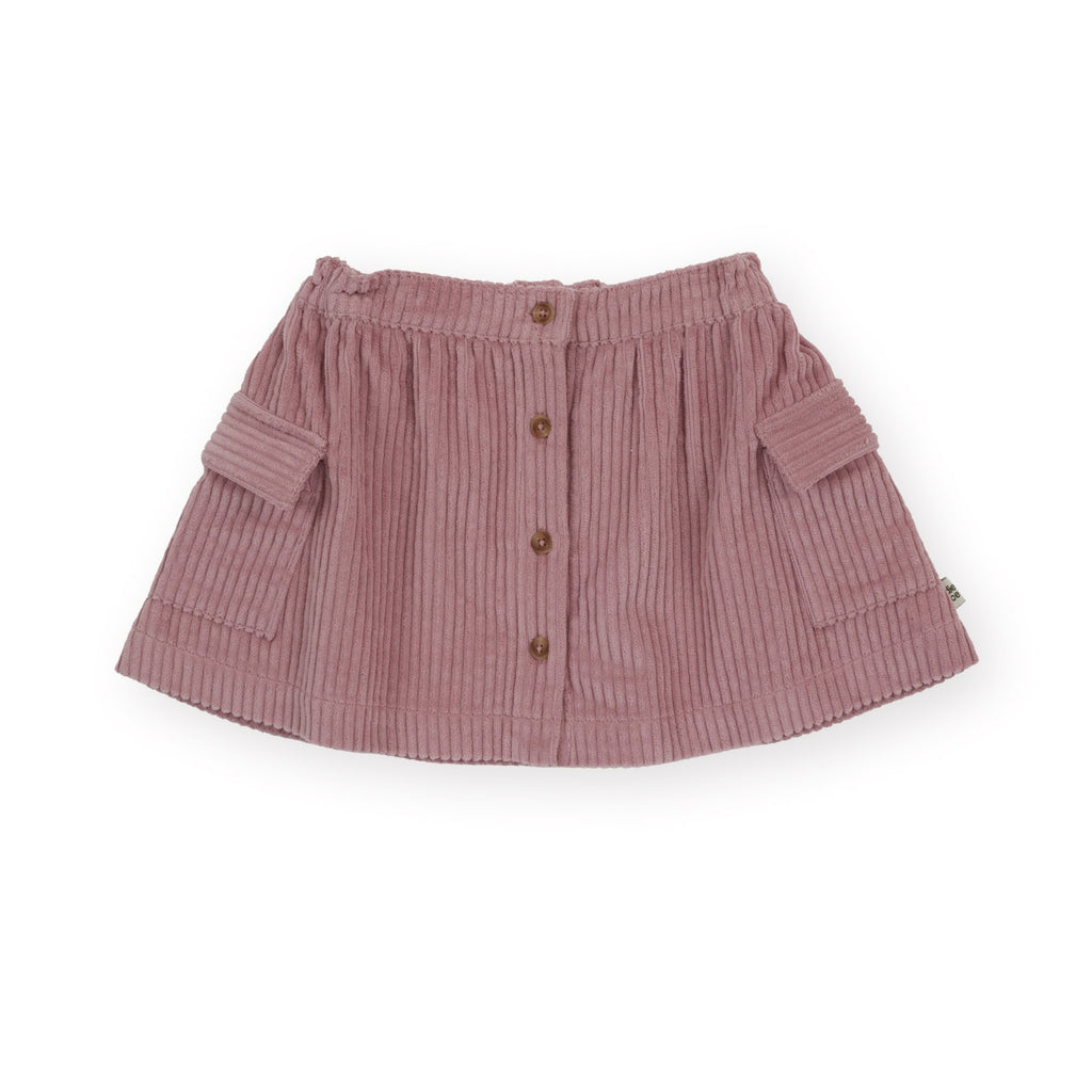 Corduroy Pocket Skirt Dusty Pink