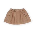 Corduroy Pocket Skirt Tan