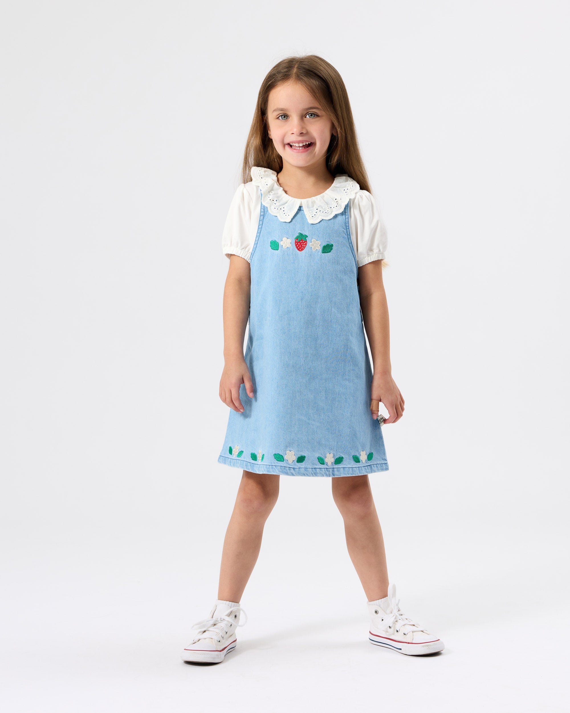 Wild Strawberry Pinafore Dress