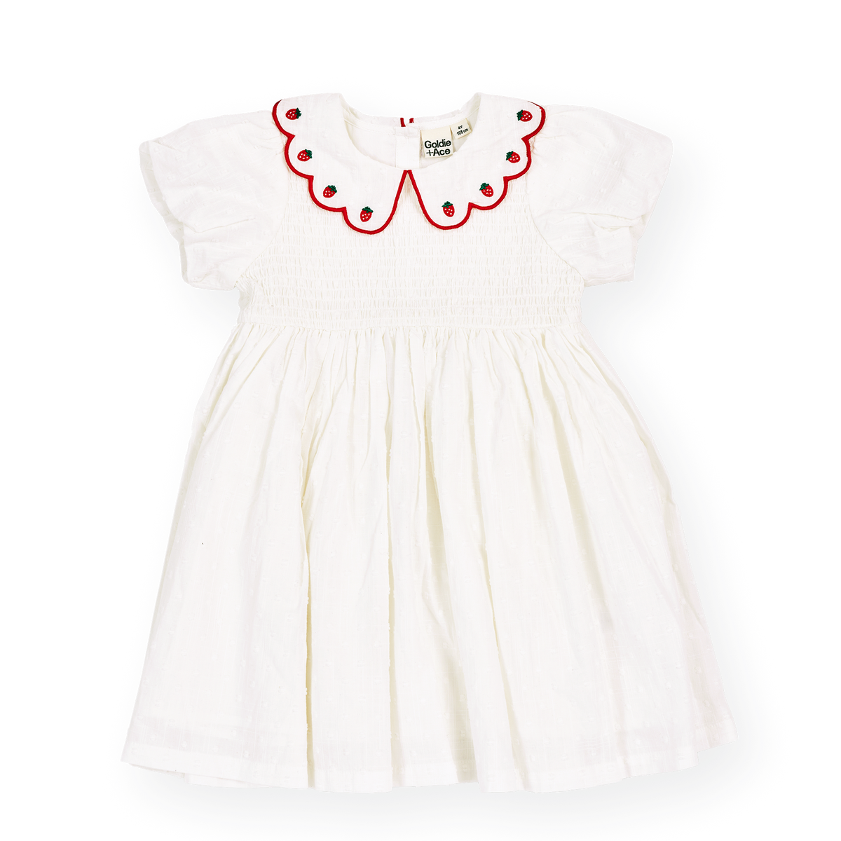 Sweet Strawberry Flo Smocked Dress
