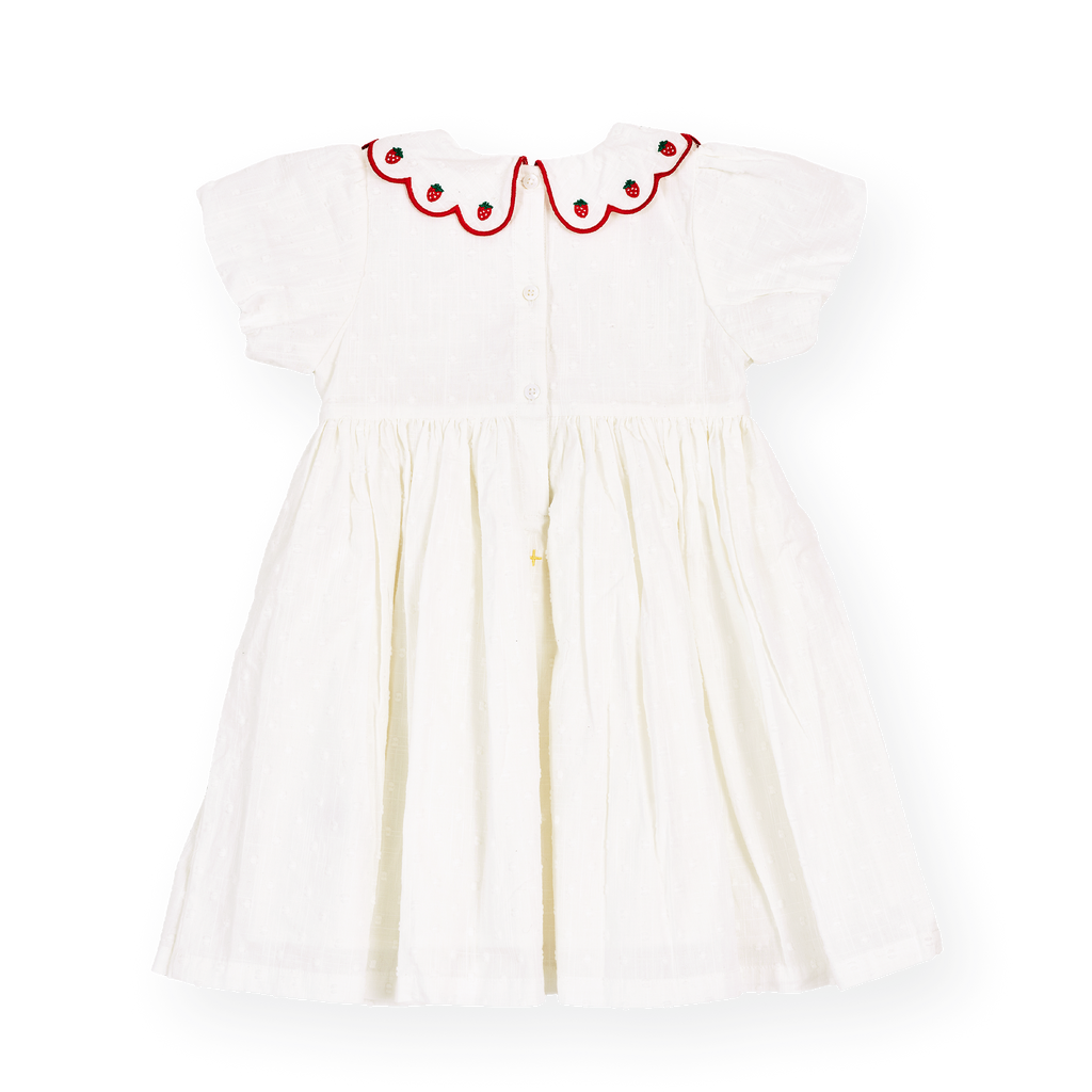 Sweet Strawberry Flo Smocked Dress