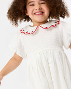 Sweet Strawberry Flo Smocked Dress