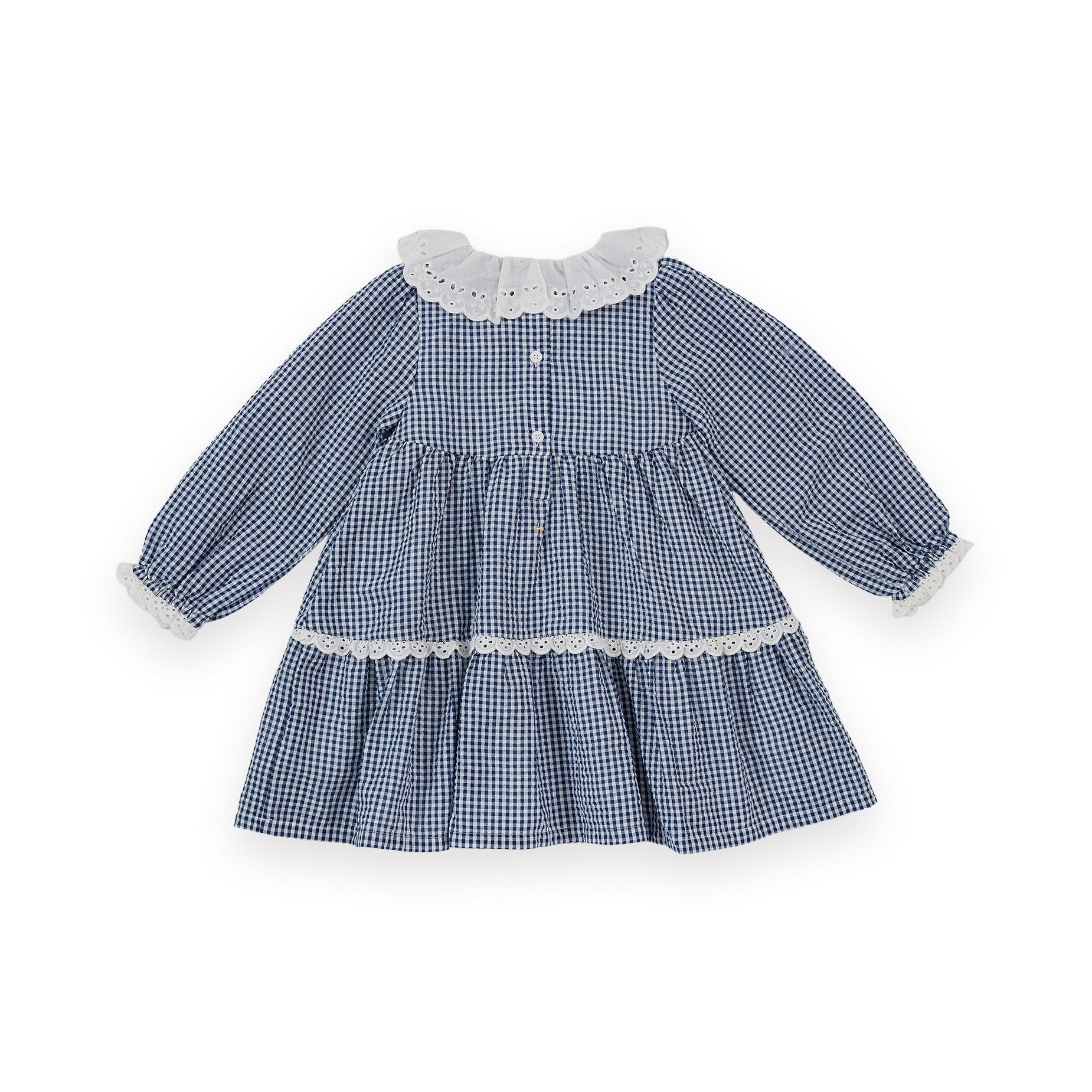 Gingham Collared Dress