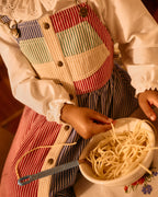 Patchwork Stripe Heidi Pinafore Dress