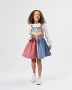 Patchwork Stripe Heidi Pinafore Dress