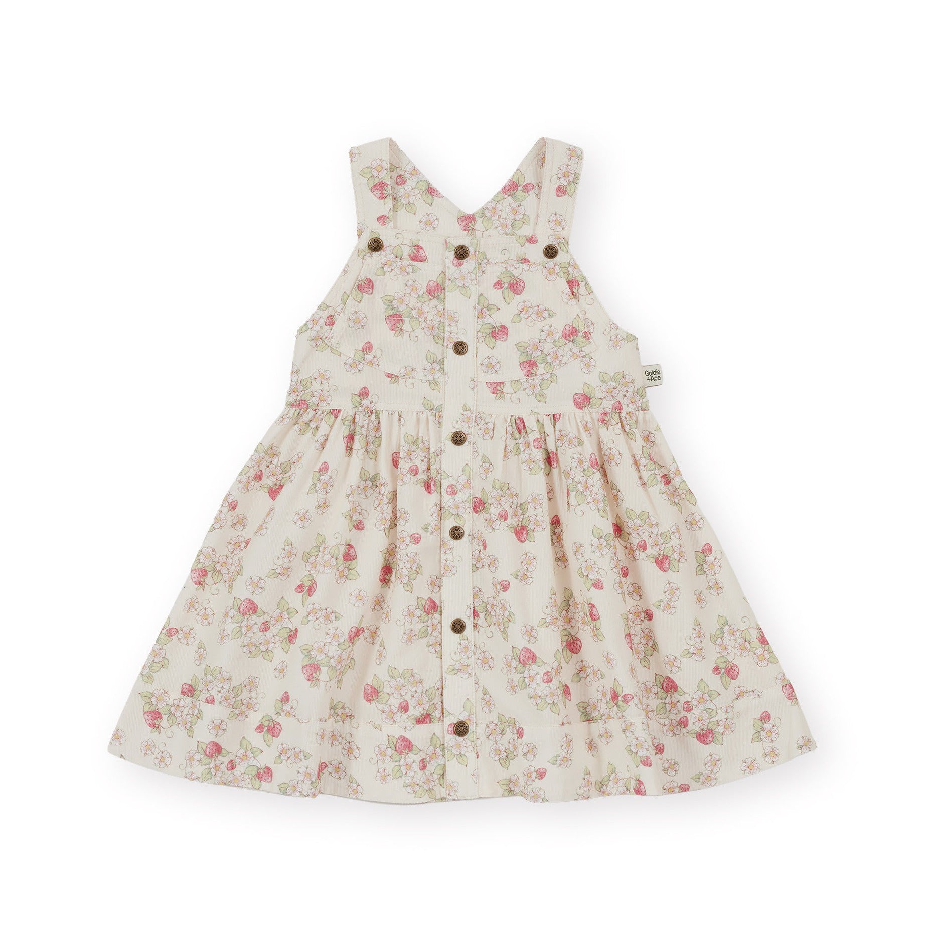 Strawberry Fields Pinafore Dress
