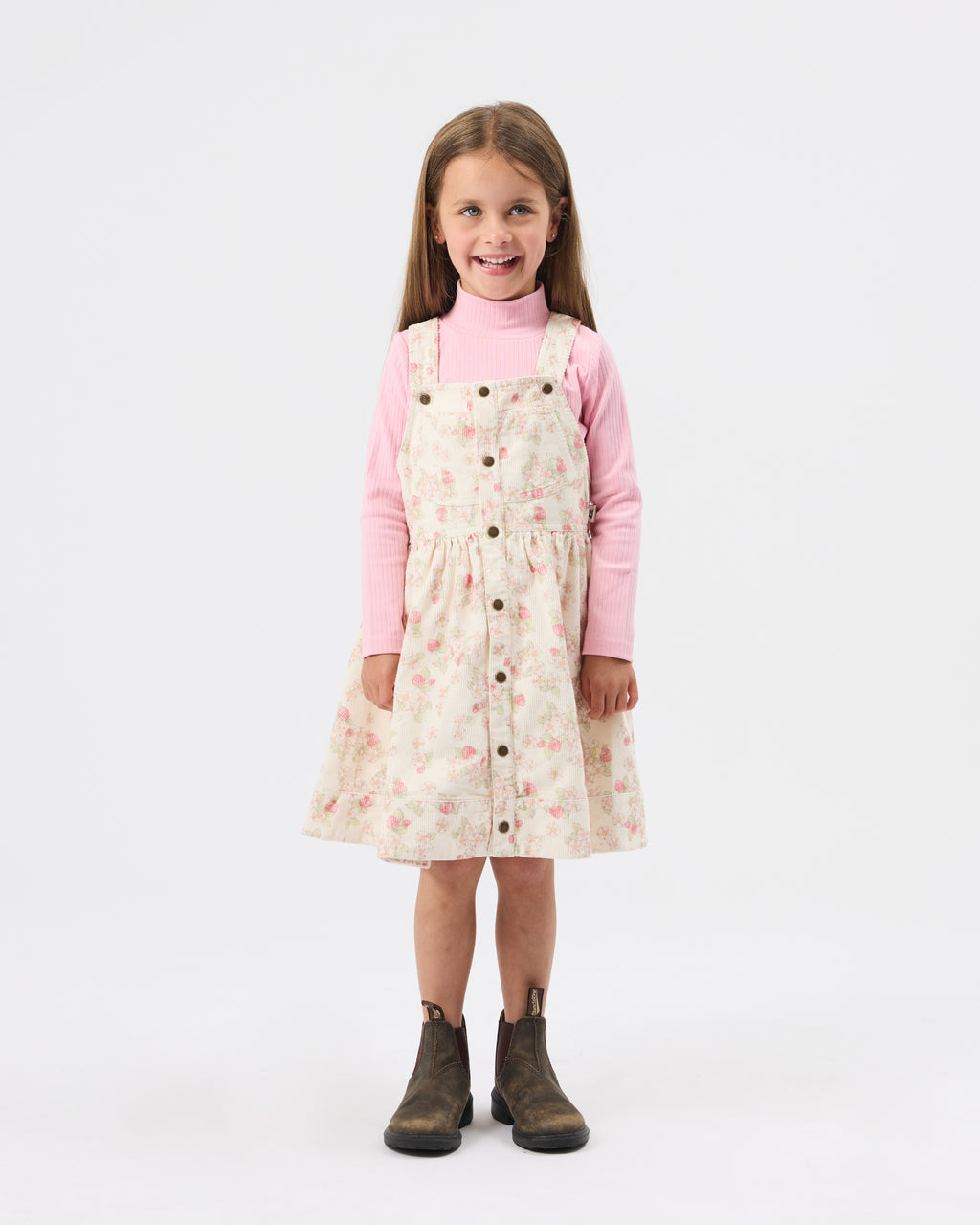 Strawberry Fields Pinafore Dress