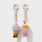 2 Pack Mini Market Brunch Stroller Toys - Ice Cream & Cupcake