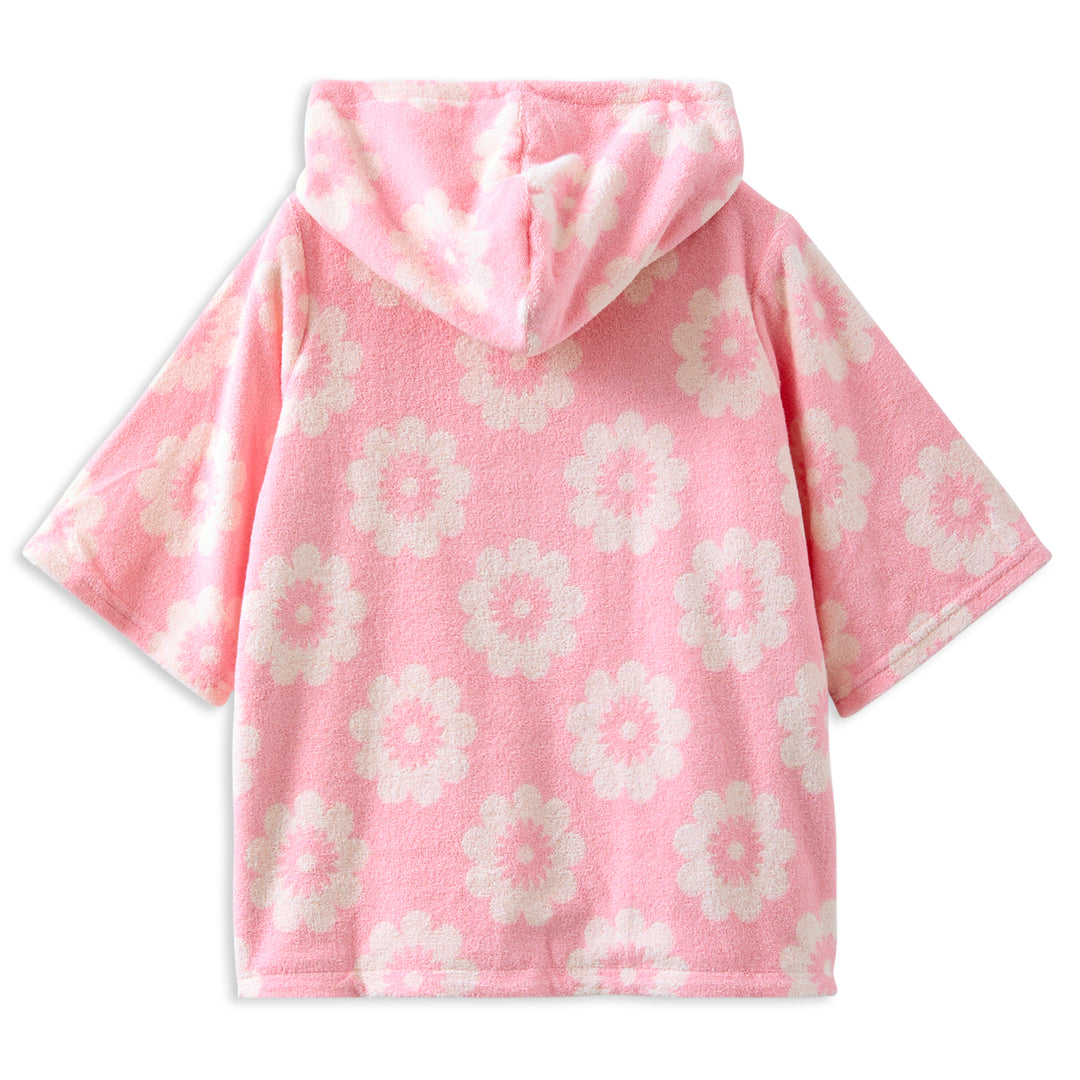 Milky Floral Terry Towelling Cover Up