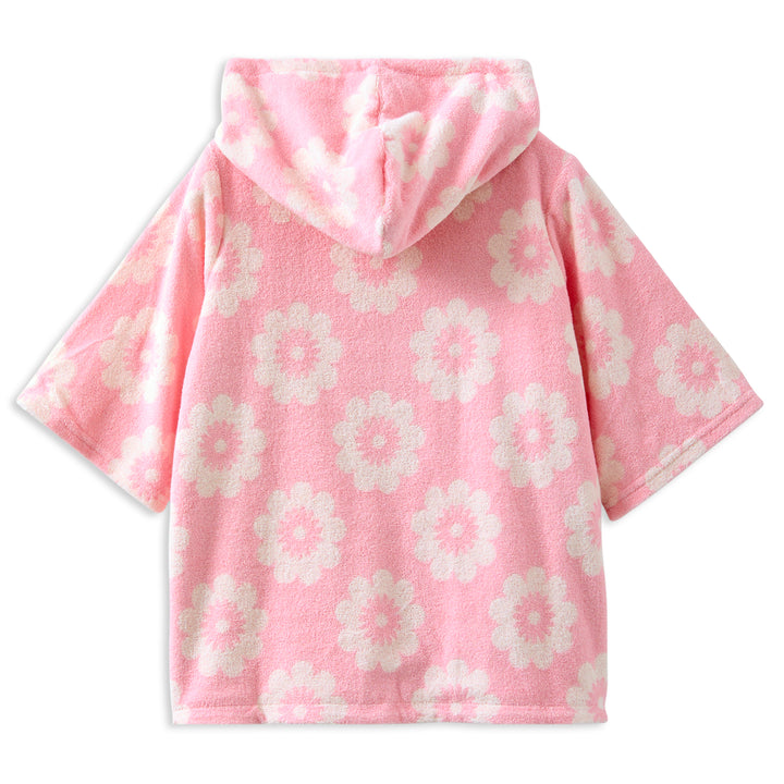 Milky Floral Terry Towelling Cover Up