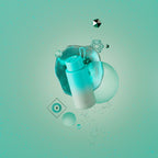 Drink Bottle 1L - Bondi Bliss | Flip Straw Lid