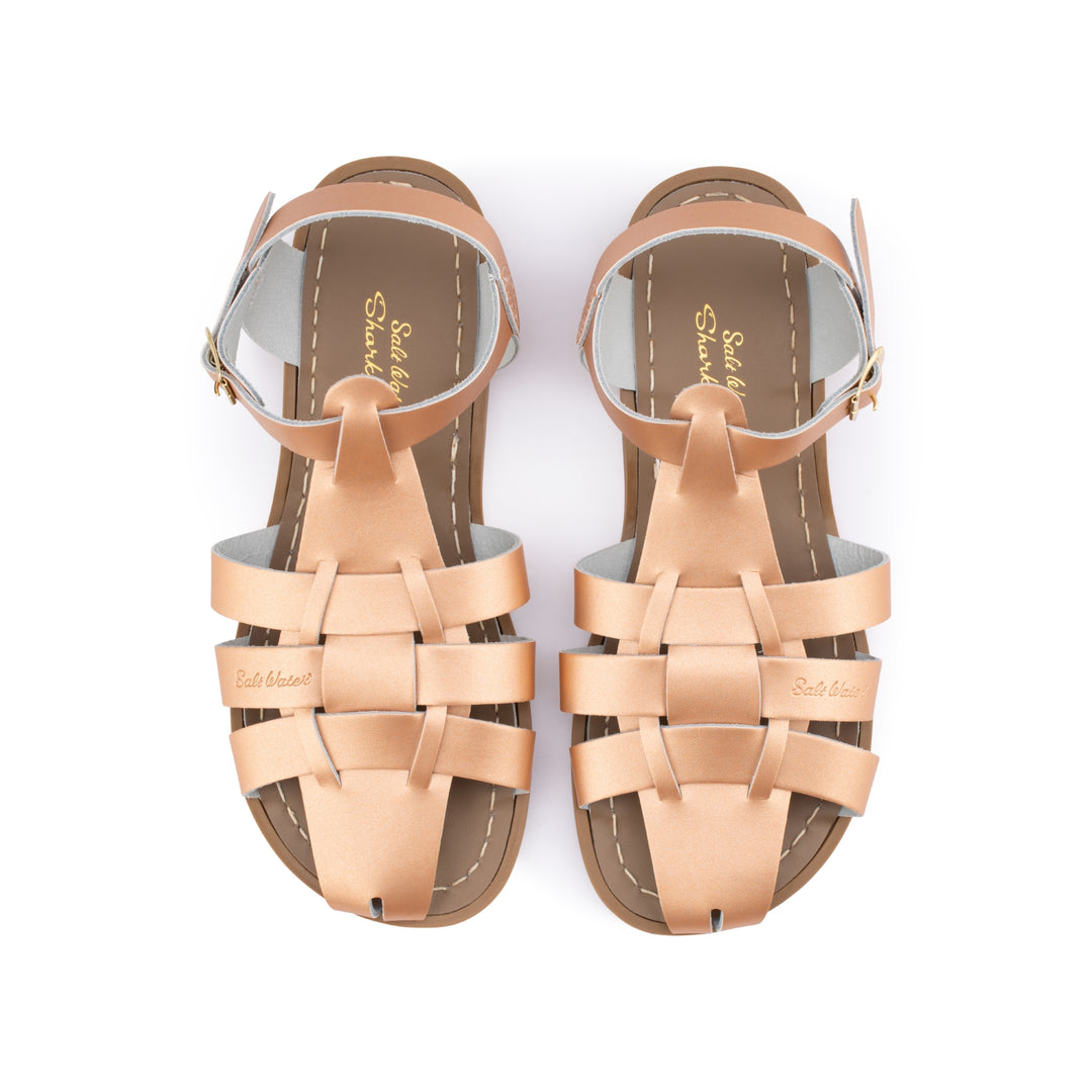 Saltwater Sandals Adults Shark - Rose Gold