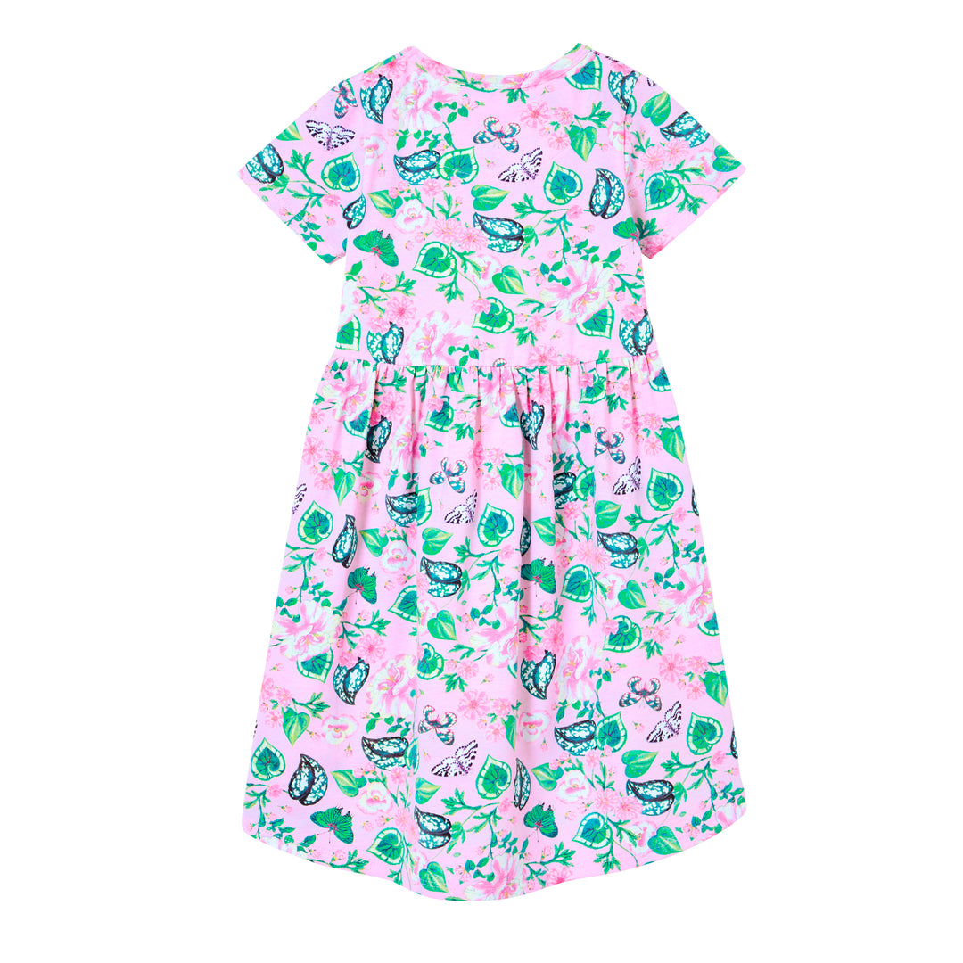 Milky Butterfly Hi-Lo Dress