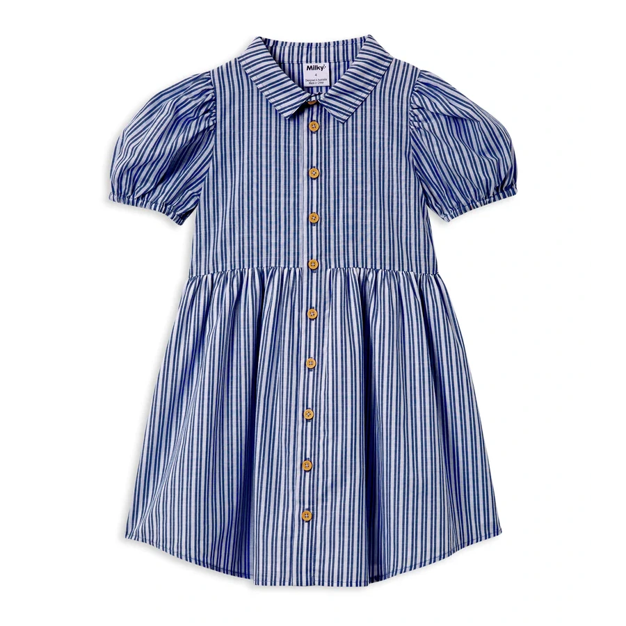 Milky Marine Stripe Dress