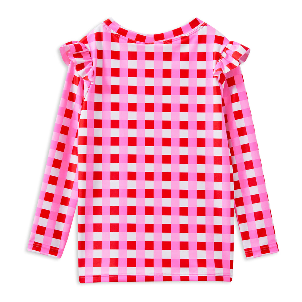 Milky Lollipop Check Rash Vest