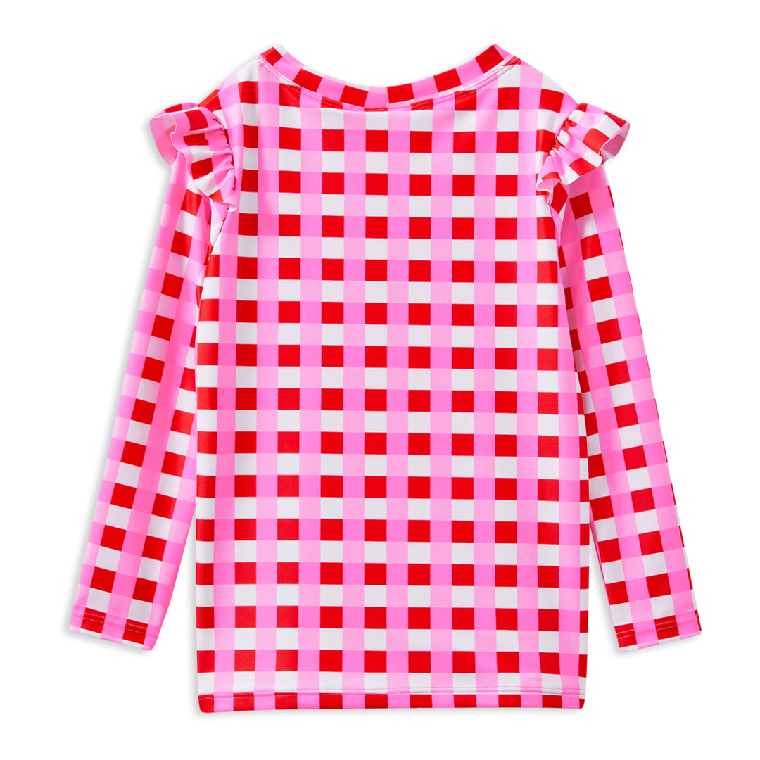 Milky Lollipop Check Rash Vest