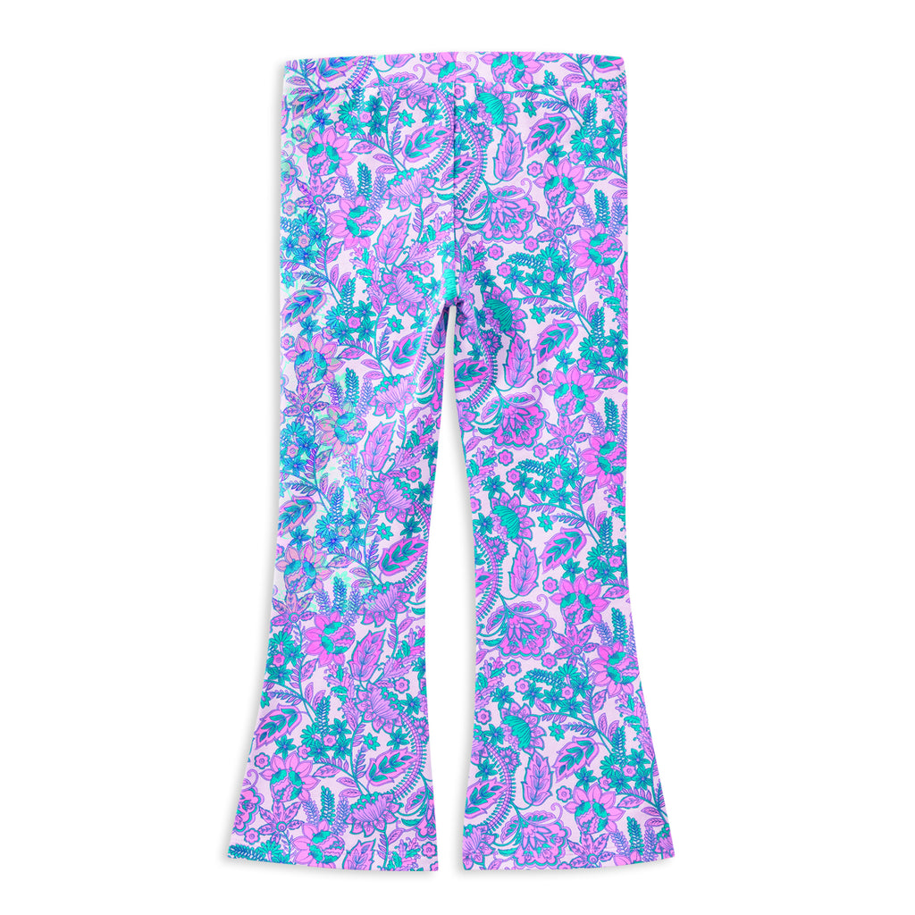 Milky Paisley Bloom Flared Legging
