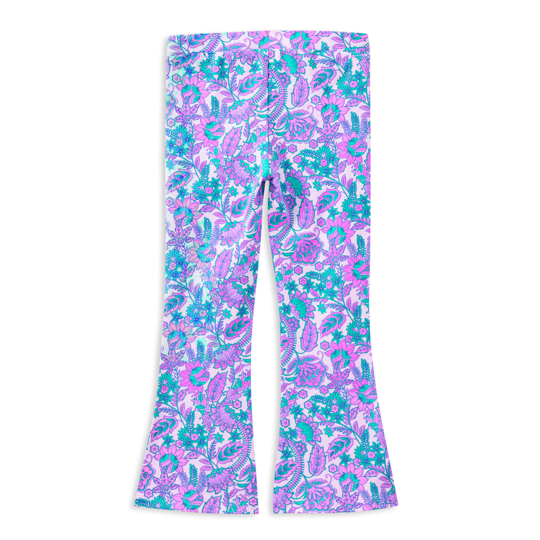 Milky Paisley Bloom Flared Legging