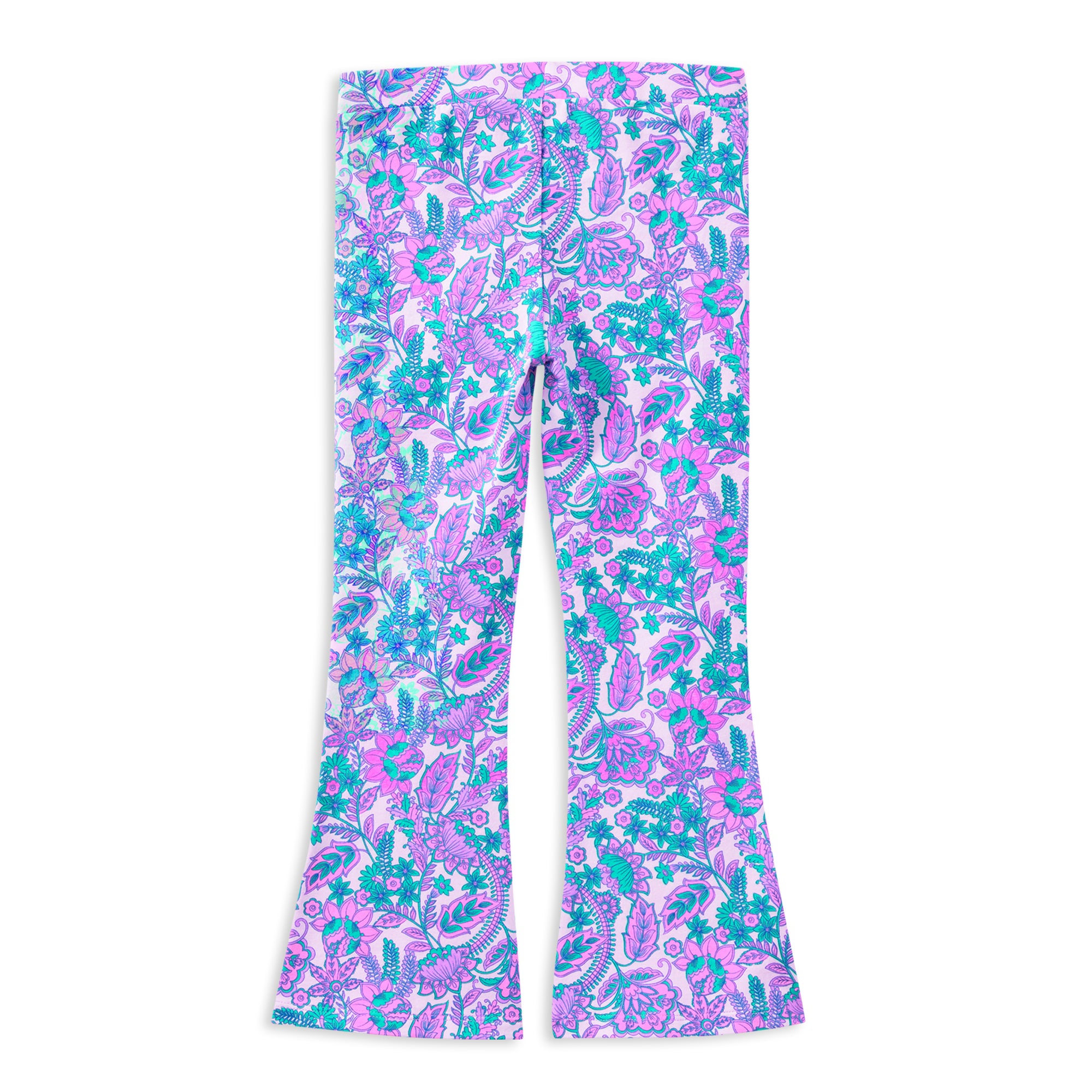 Milky Paisley Bloom Flared Legging