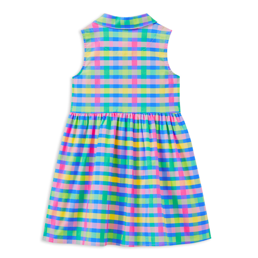 Milky Picnic Check Dress