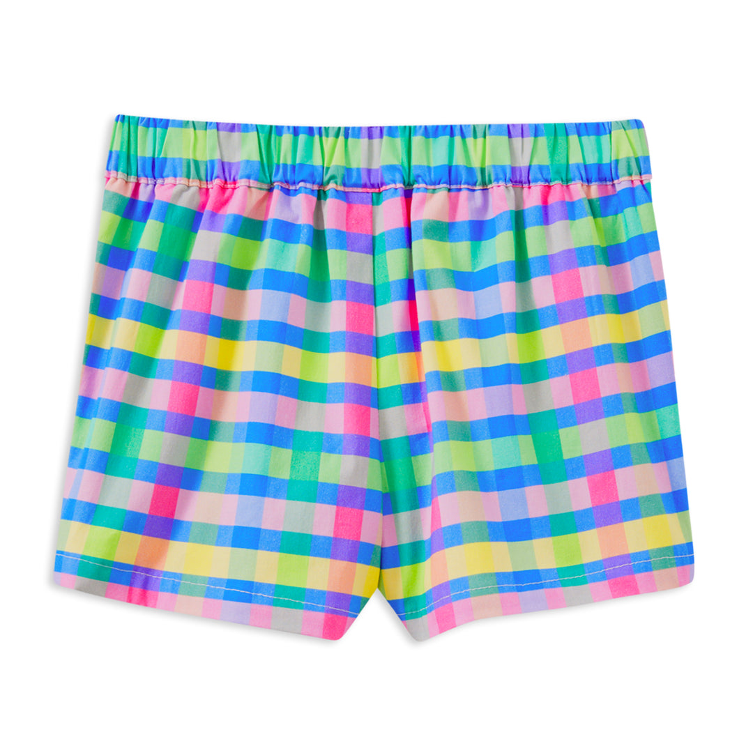 Milky Picnic Check Short