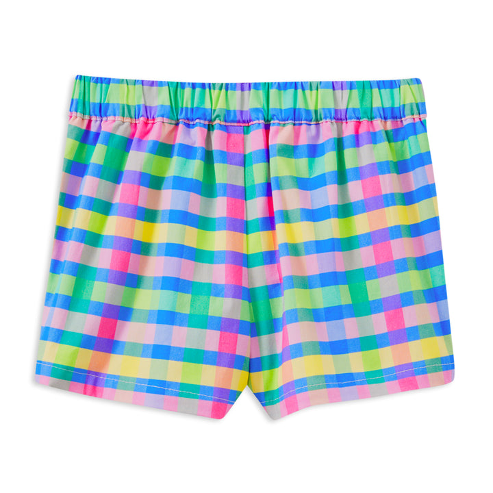 Milky Picnic Check Short