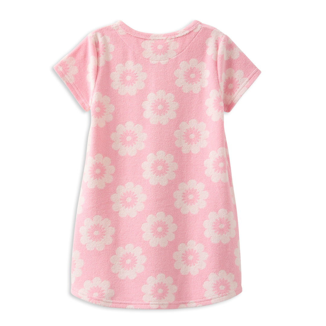 Milky Floral Terry Towelling Dress