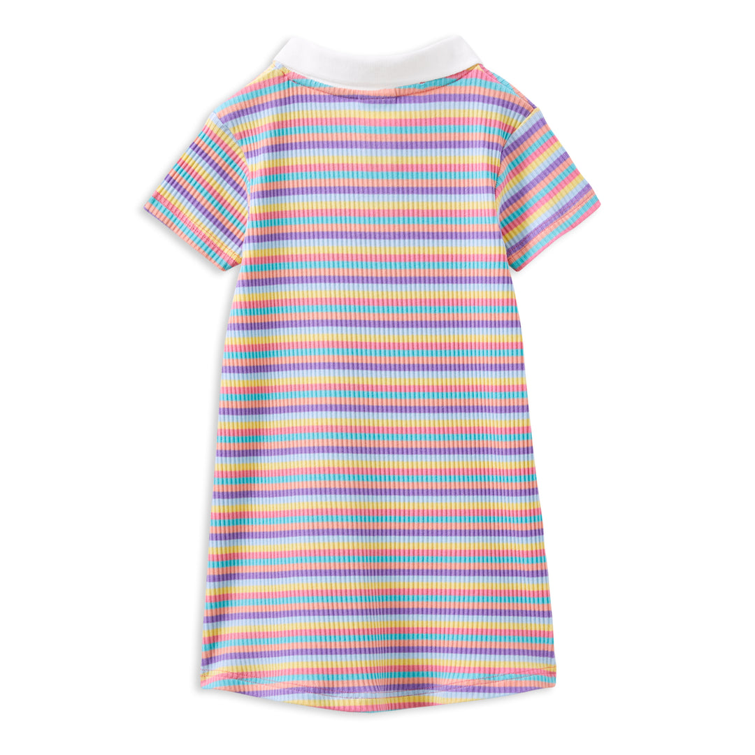Milky Multi Stripe Rib Dress