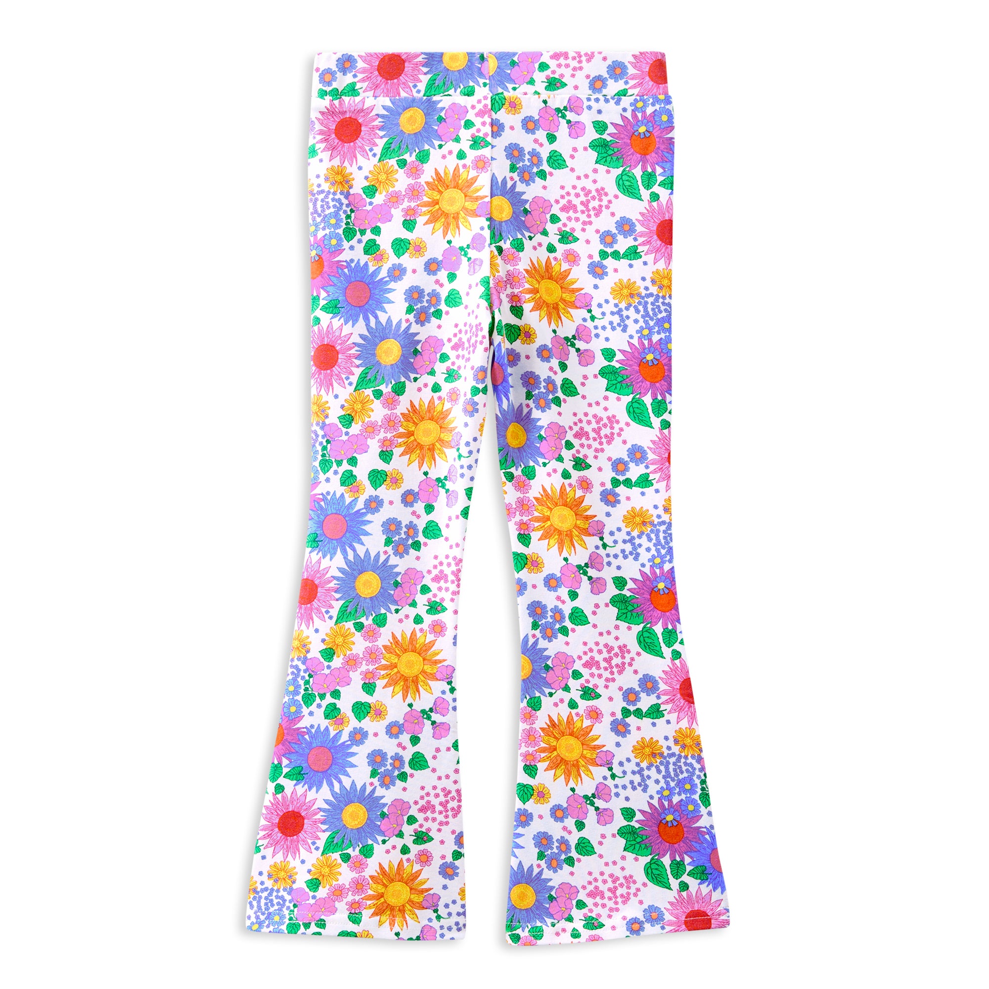 Milky Sunshine Floral Flared Legging