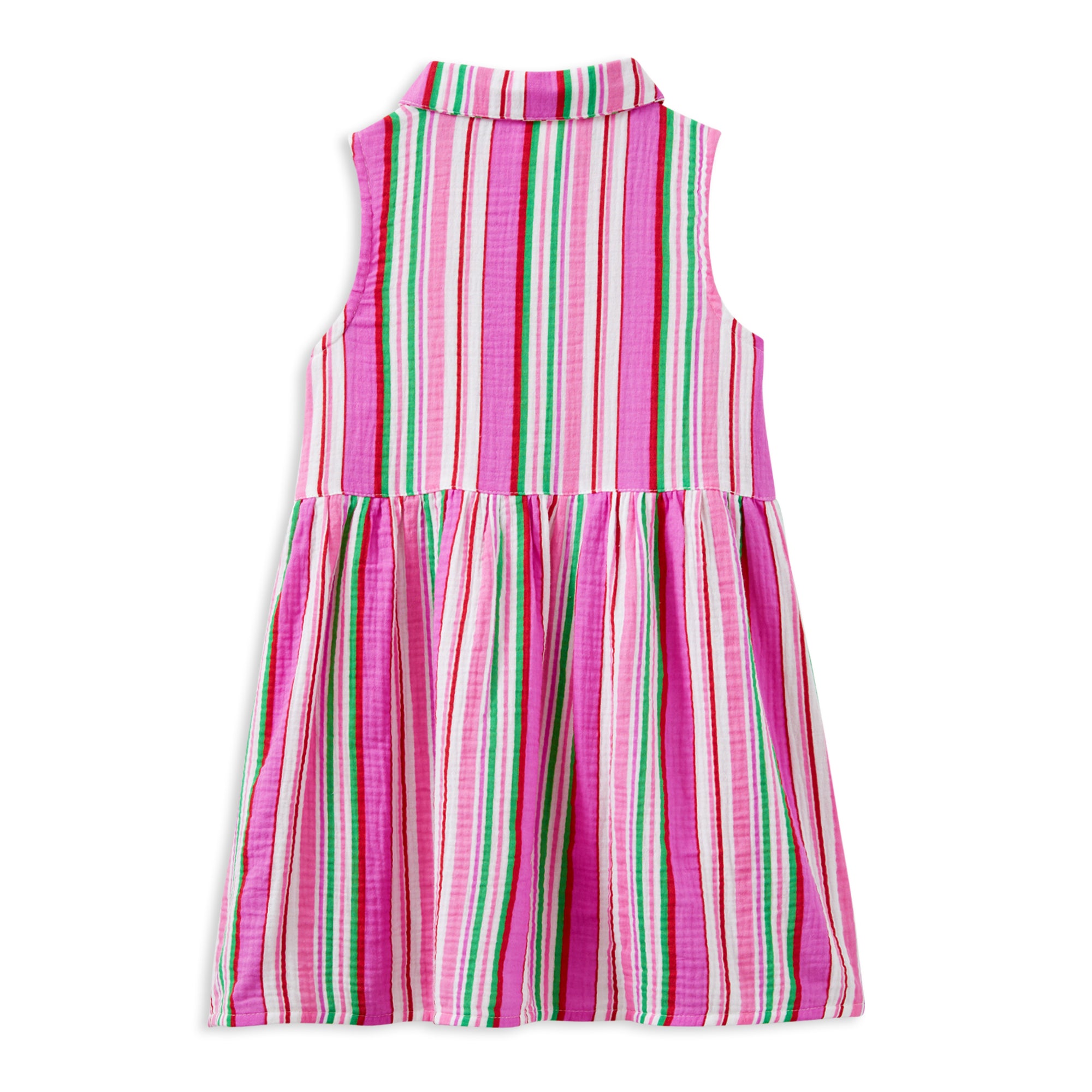 Milky Crinkle Stripe Dress