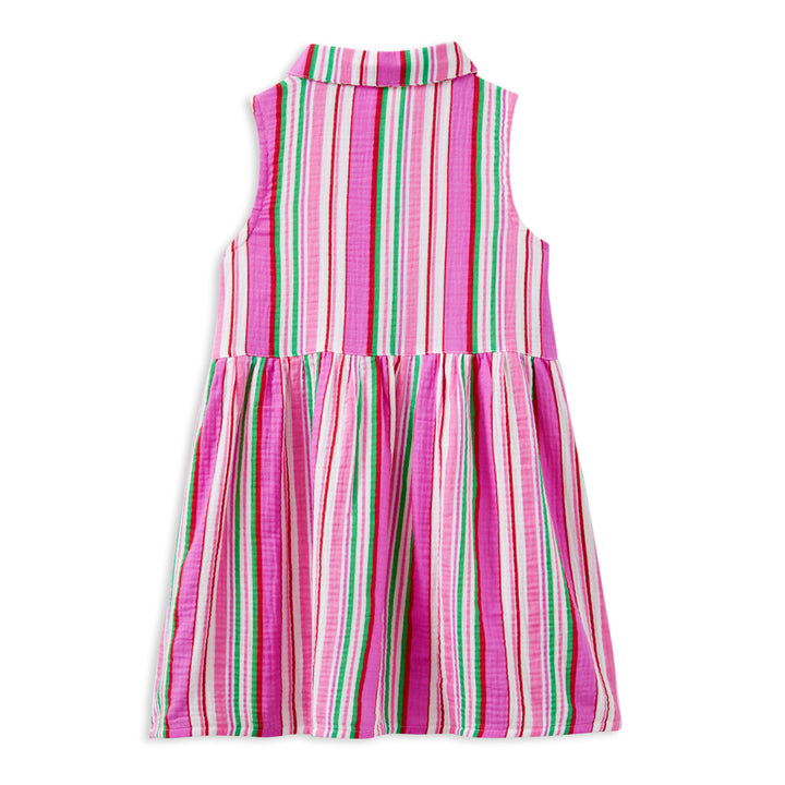 Milky Crinkle Stripe Dress