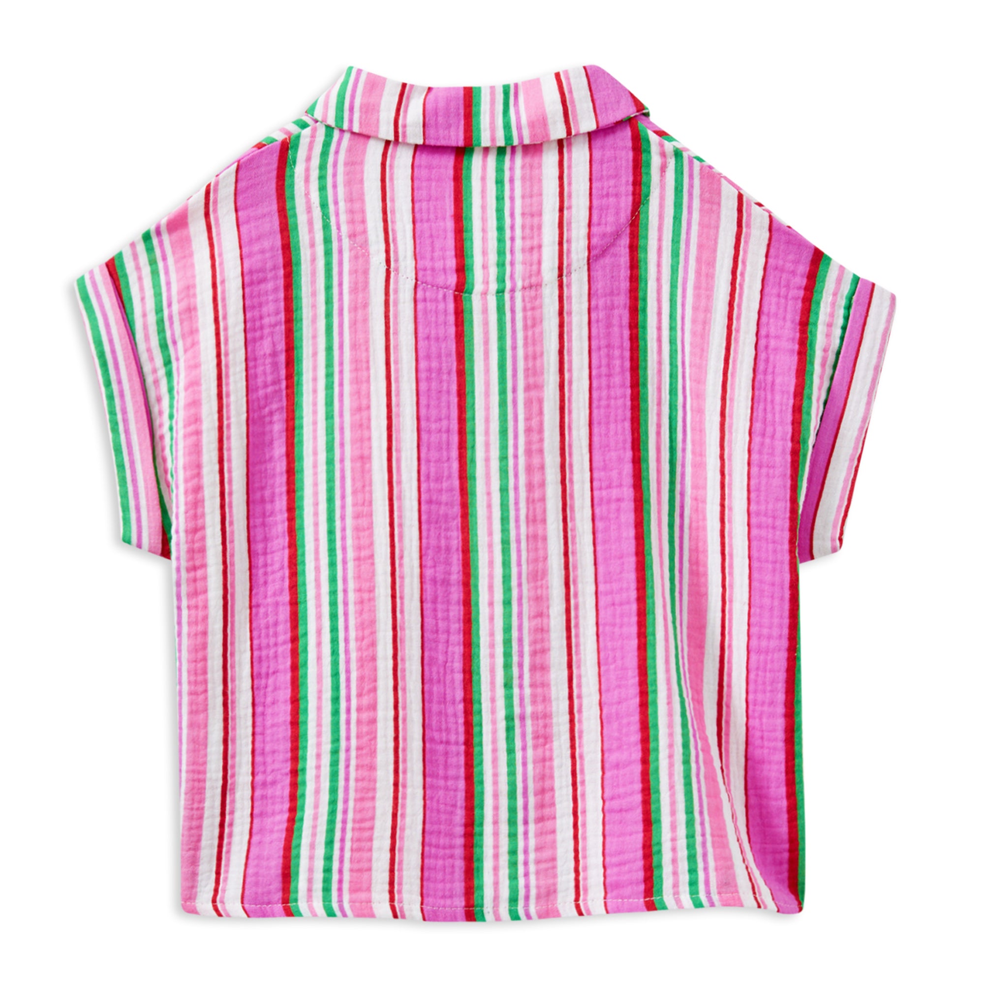 Milky Girls Crinkle Stripe Shirt