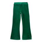 Milky Green Velour Flares