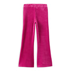Milky Pink Velour Flares