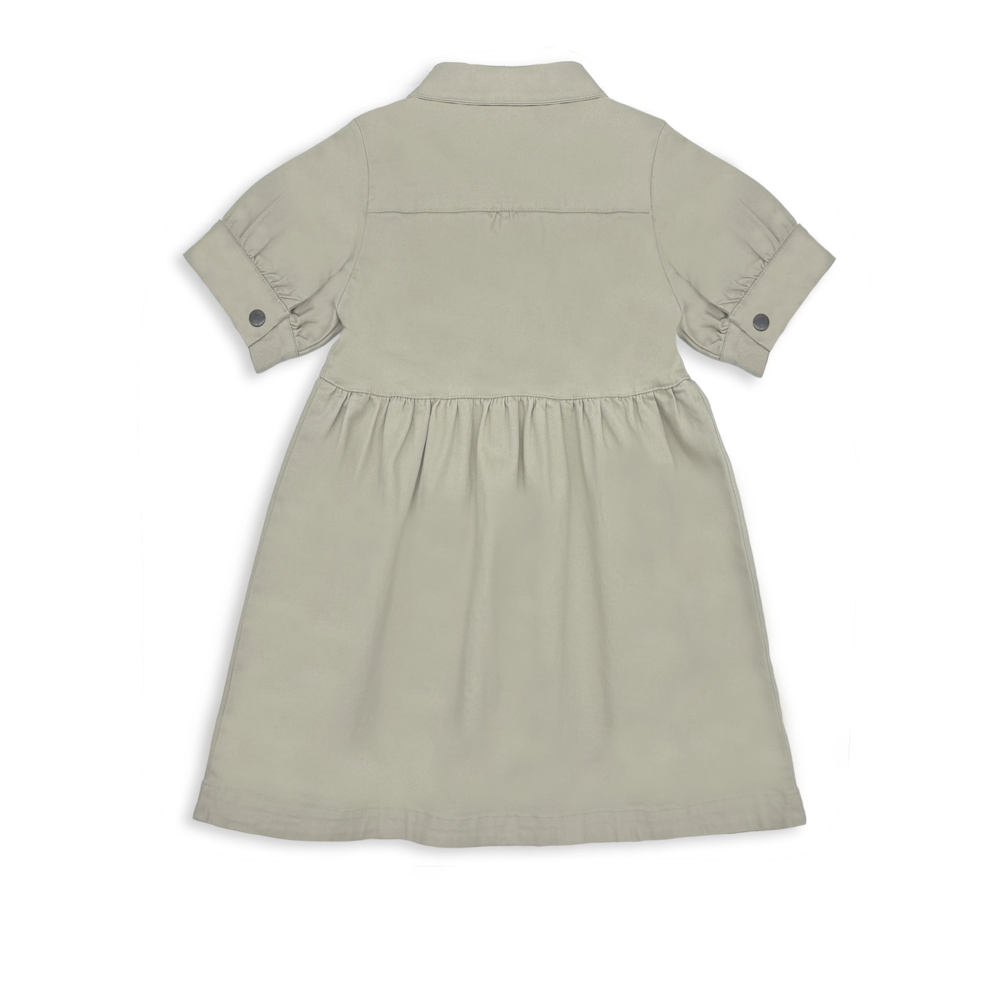 Milky Ecru Puff Sleeve Dress