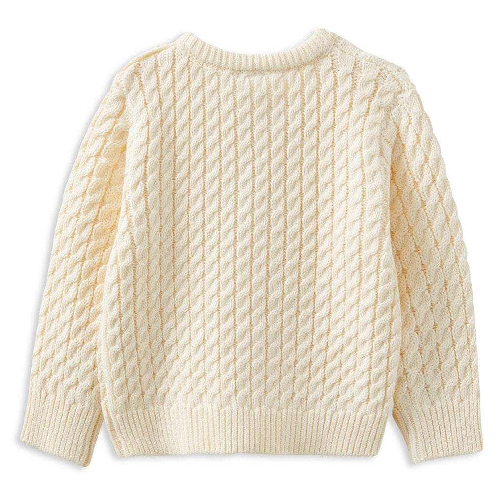 Milky Natural Cable Knit Jumper
