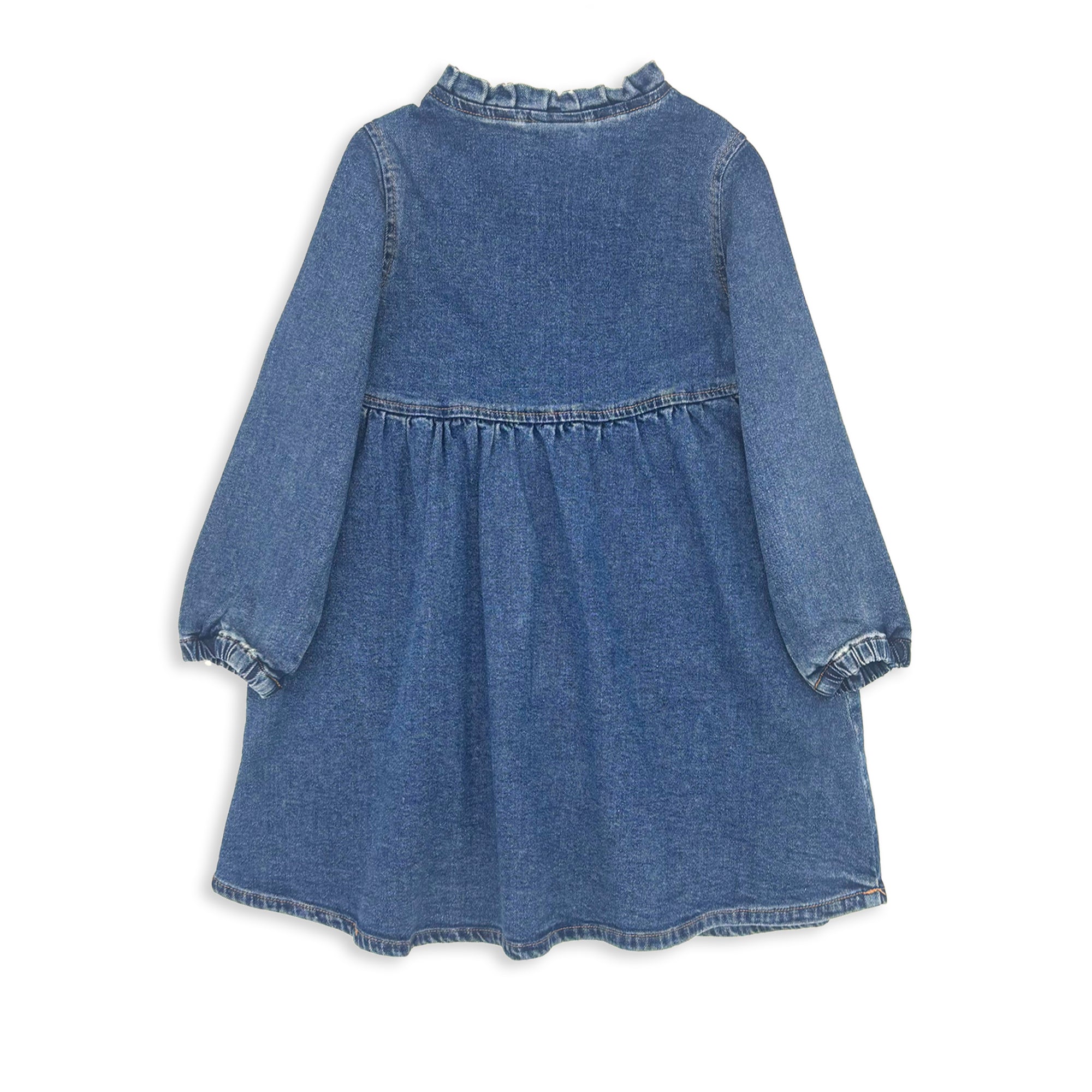 Milky Mid Wash Denim Dress
