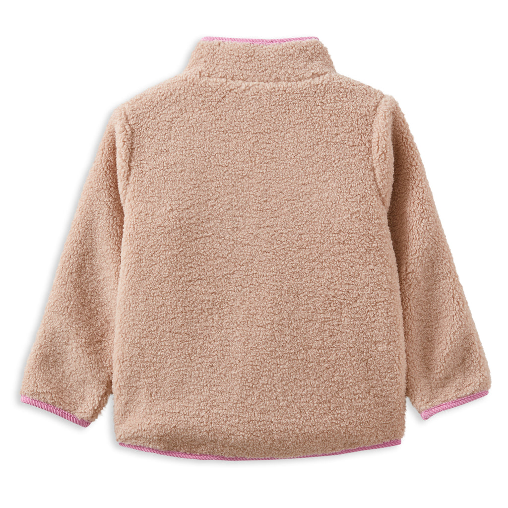 Girls Colour Block Sherpa Jacket