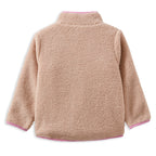 Girls Colour Block Sherpa Jacket