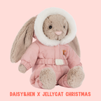 Jellycat Bashful Bunny 'Snow Suit'