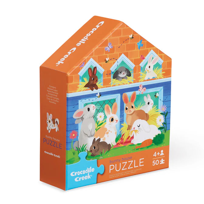 Flat House Puzzle 50 Piece - Bunny House