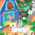Flat House Puzzle 50 Piece - Bunny House