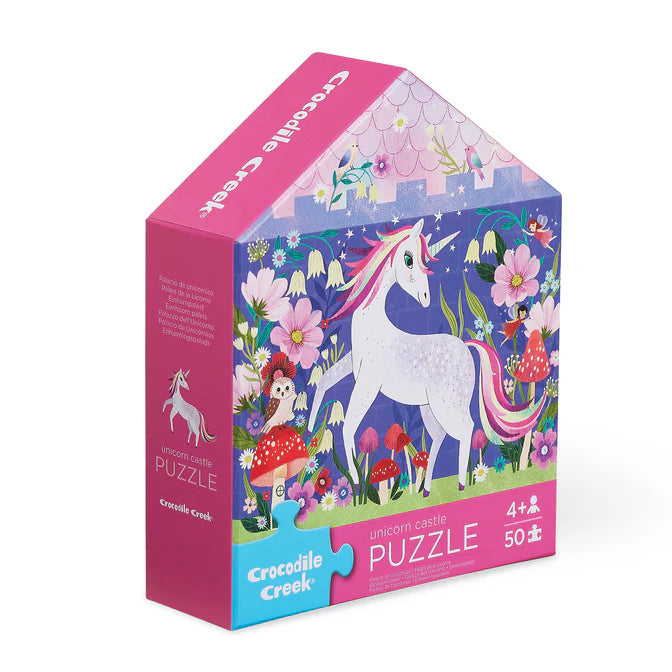Flat House Puzzle 50 Piece - Unicorn Castle
