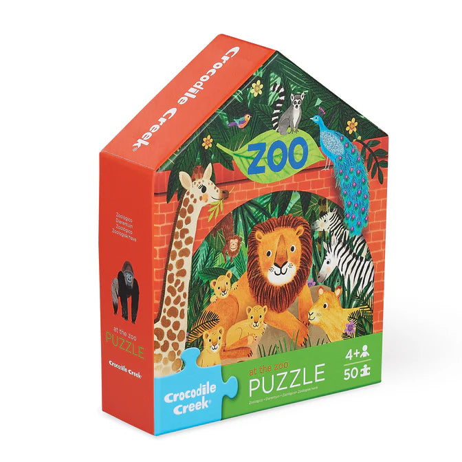 Flat House Puzzle 50 Piece - Zoo