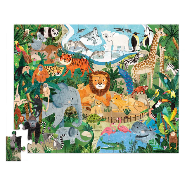 Flat House Puzzle 50 Piece - Zoo