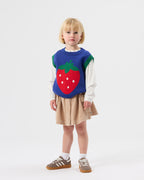 Jumbo Strawberry Knit Vest