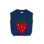 Jumbo Strawberry Knit Vest
