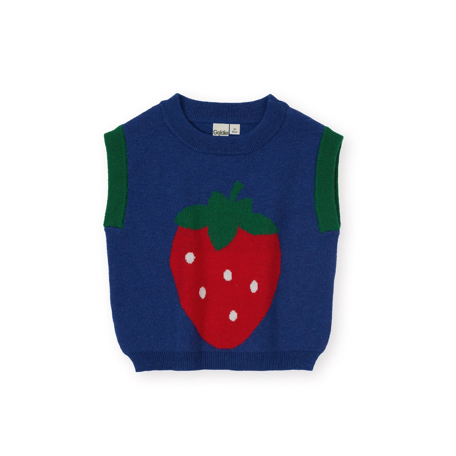 Jumbo Strawberry Knit Vest