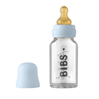Glass Bottle Set 110ml - Baby Blue